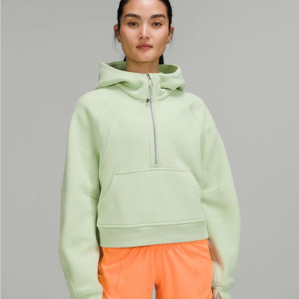 Lululemon Creamy Mint Scuba Half Zip